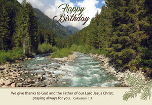 F23424 - Faithfully Yours God's Majesty - 12 Birthday Cards W/Scripture 4 Designs