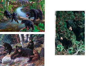 40039 - CUTTING BOARD (3) ASSORTED BLACK BEAR