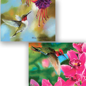 40050 - CUTTING BOARD (2) ASSORTED HUMMINGBIRD