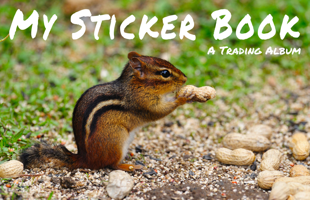 60177 - TRADING STICKER BOOK - CHIPMUNK