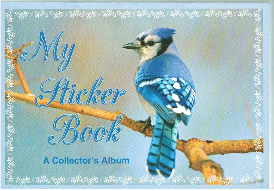 60153 - COLLECTORS STICKER BOOK - BLUE BIRDS
