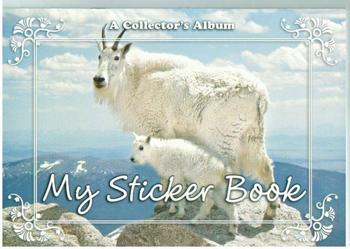 60155 - COLLECTORS STICKER BOOK - MOUNTAIN GOATS