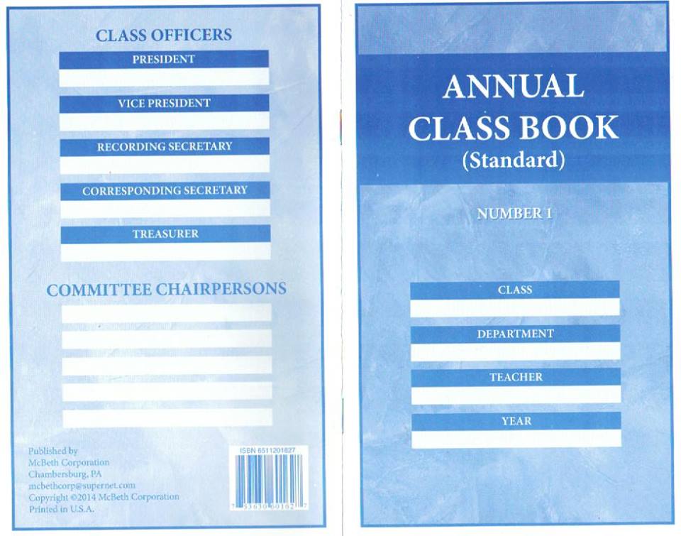 Normal Class Book 60162 ANNUAL CLASS BOOK NO.1 – McBeth Corporation