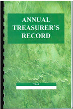 Load image into Gallery viewer, 60164 ANNUAL TREASURER&#39;S RECORD