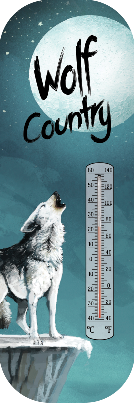 62428 - THERMOMETER WOLF COUNTRY