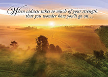 Load image into Gallery viewer, G3283 -  WARNER PRESS Sunsets In Glory - Sympathy 12 Cards W/NIV Scripture