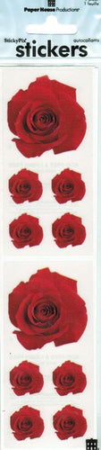 2095E - STICKER - RED ROSE