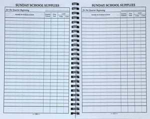 60165 SUNDAY SCHOOL REGISTER AND RECORD