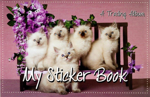60174 - TRADING STICKER BOOK - RAG DOLL KITTENS