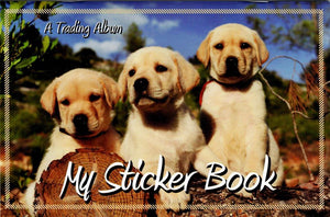 60176 - TRADING STICKER BOOK - LAB PUPPIES