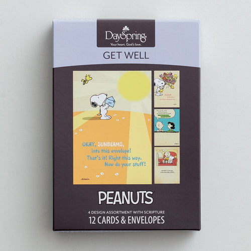 J77553 - GET WELL-  PEANUTS