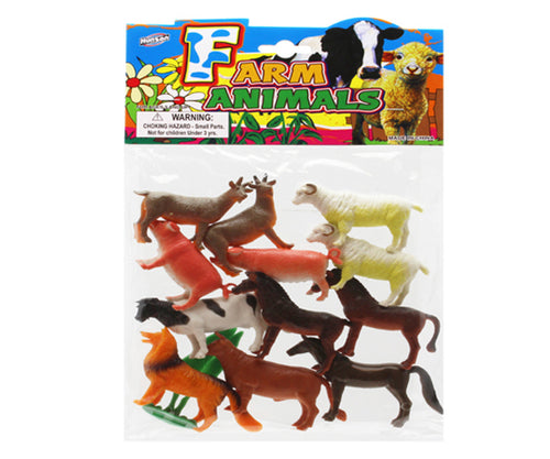 77850 - 12 PCS FARM ANIMAL PLAYSET