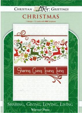 G9035X - CHRISTMAS SHARING, GIVING, LOVING, LIVING - NIV