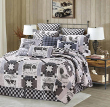 Load image into Gallery viewer, DQ10055FQ - 3 PC QUILT SET - PLAIN FARM LIFE - FULL/QUEEN