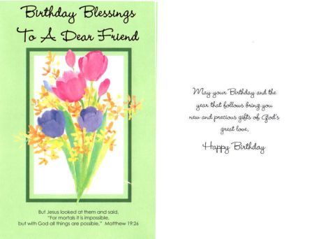 FFG032 - 12 PK COUNTER CARD - FRIEND BIRTHDAY - KJV