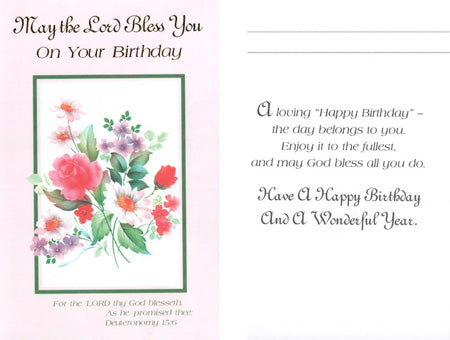 FFG041 - 12 PK COUNTER CARD - GENERAL BIRTHDAY - KJV