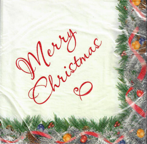 FL456 - NAPKINS MERRY CHRISTMAS