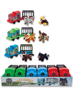 03327 - PLASTIC TRAIN W/PLUSH ANIMALS