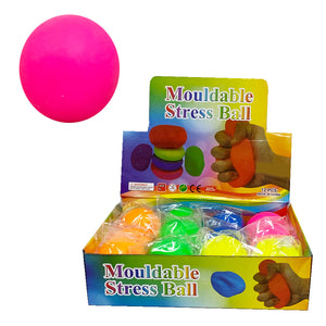03505 - 3" MOLDABLE STRESS BALL NEON CLAY