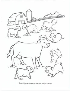41019 - FARM ANIMALS - COLORING BOOKS