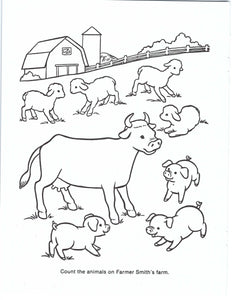 41020 - FARM BABIES - COLORING BOOK