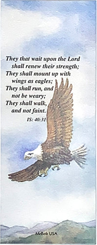 91424 - BOOKMARK - EAGLE (THEY SHALL WAIT UPON THE LORD) (100PK)
