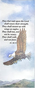 14241 - BOOKMARK - EAGLE (THEY SHALL WAIT UPON THE LORD) (100PK)
