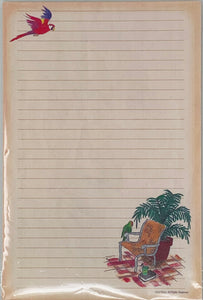50243 - 9X6 STATIONERY PAD PARROT