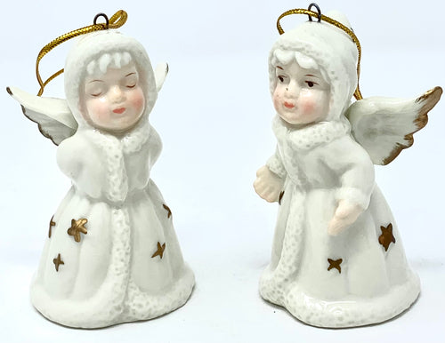 4457 - BELL ANGEL ORNAMENTS (2PK)