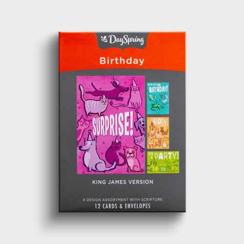 J7443 - CATS & DOGS - BIRTHDAY - KJV