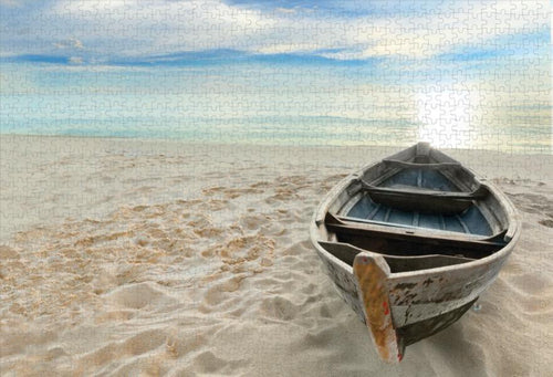 0054 - BOAT ON A BEACH - 1000 Piece Puzzle
