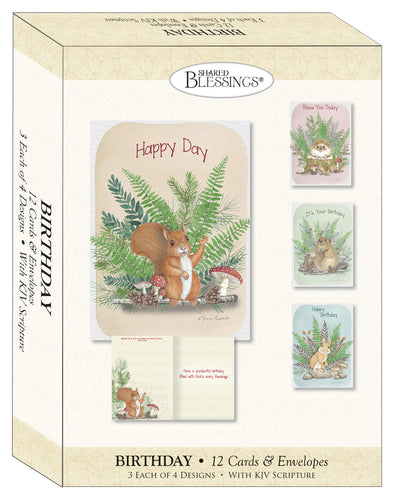 S22475 - WOODLAND CRITTERS - BIRTHDAY - KJV