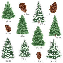 Load image into Gallery viewer, 3006E - STICKER - DIE CUT PINE TREES