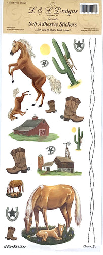 54990 - SCRAPBOOKING STICKERS - WILD WEST