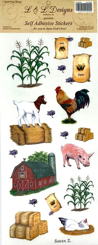 55008 - SCRAPBOOKING STICKERS - FARM ANIMALS